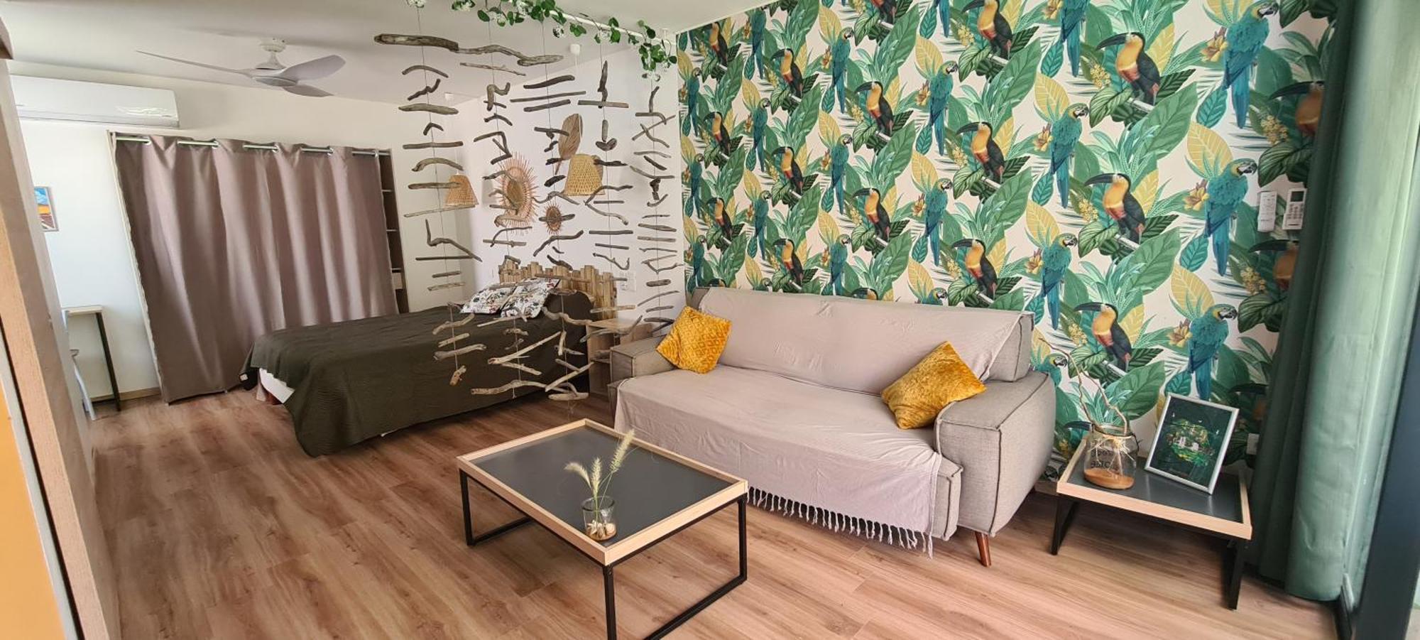 Coquet Appartement A 50 M Du Lagon L'Etang-Sale Экстерьер фото